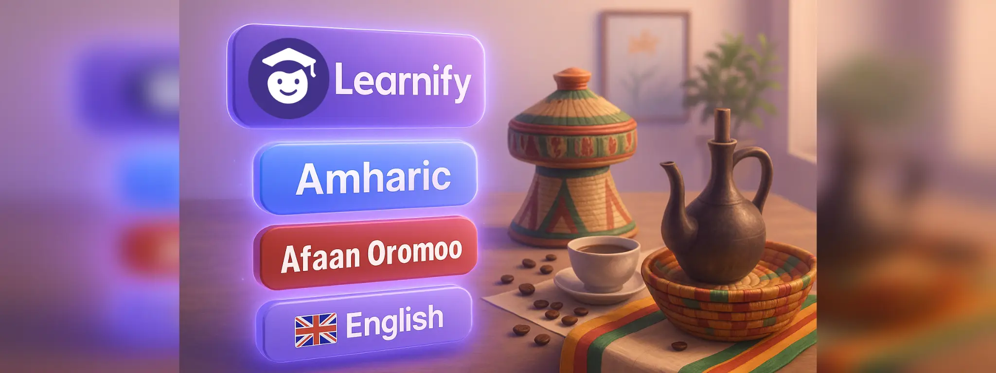 Learnify mobile UI with quiz and homework highlights